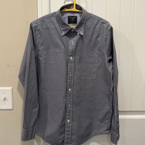 Abercrombie & Fitch Men’s Long Sleeve Button Down Blue Shirt Size Small